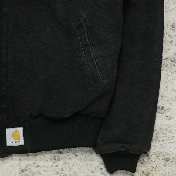 Vintage Carhartt JQ0405 Faded Black Aztec Jacket Size Medium - Large - Picture 7 of 16